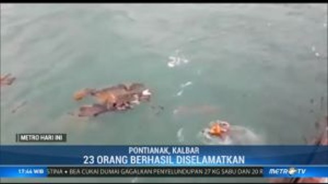 Video Amatir Penyelamatan Awak Kapal Tenggelam di Ketapang