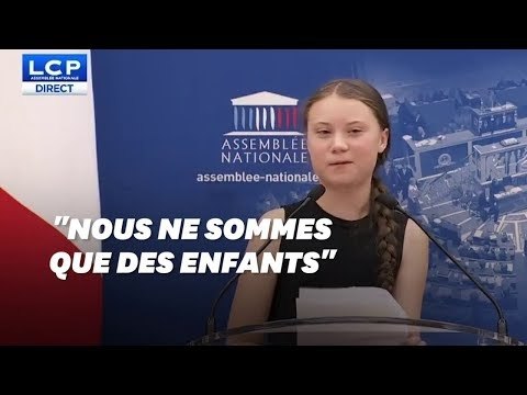 Depuis l'Assemblée, Greta Thunberg répond aux parlementaires opposés à sa venue
