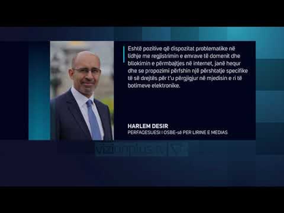 OSBE-Ramës: Rishikoni ligjin për mediat online në Shqipëri - News, Lajme - Vizion Plus