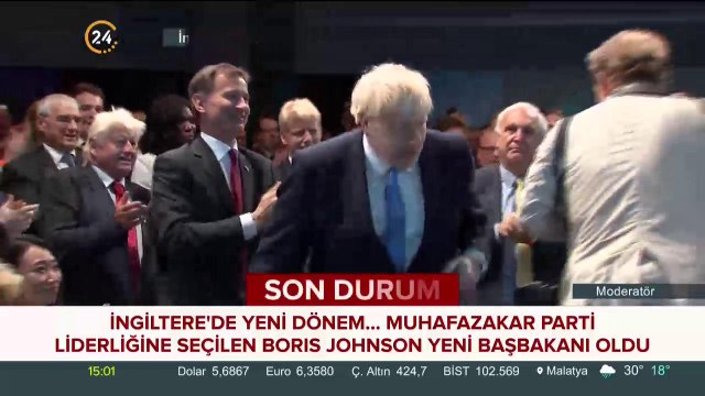 İngiltere'nin yeni başbakanı Boris Johnson oldu