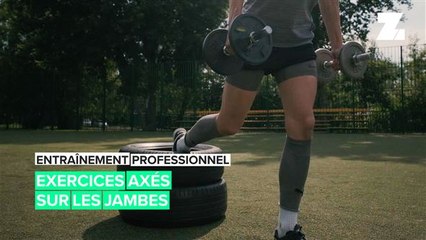 Entraînement professionnel: exercices axés sur les jambes
