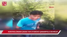 Antalya’da tur otobüsü devrildi