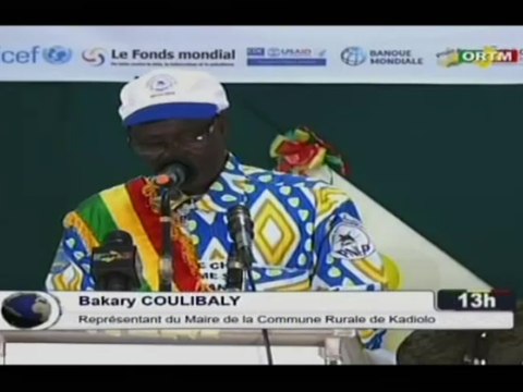 ORTM/Santé - Lancement de la campagne de vaccination de la chimioprévention du paludisme par le Ministre de la santé à Kadiolo