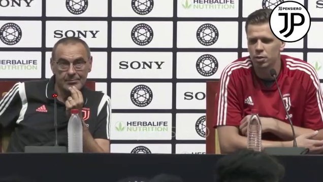 Conferenza stampa integrale SARRI e Szczesny pre JUVENTUS-INTER Sul ruolo di CR7, Dybala falso nueve, De Ligt, Fascia capitano a Bonucci, le sigarette... - ICC 2019 23.07.2019 - International Champions Cup