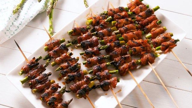 Grilled Bacon-Wrapped Asparagus Skewers Are Even Better Than Disneyland's