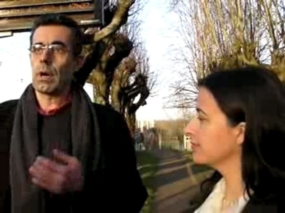 Jean-Claude Bragoulet et Cécile Duflot, Gare de Montlouis