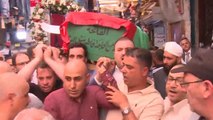أهالي نابلس يشيعون جثمان القيادي الفلسطيني الراحل بسام الشكعة