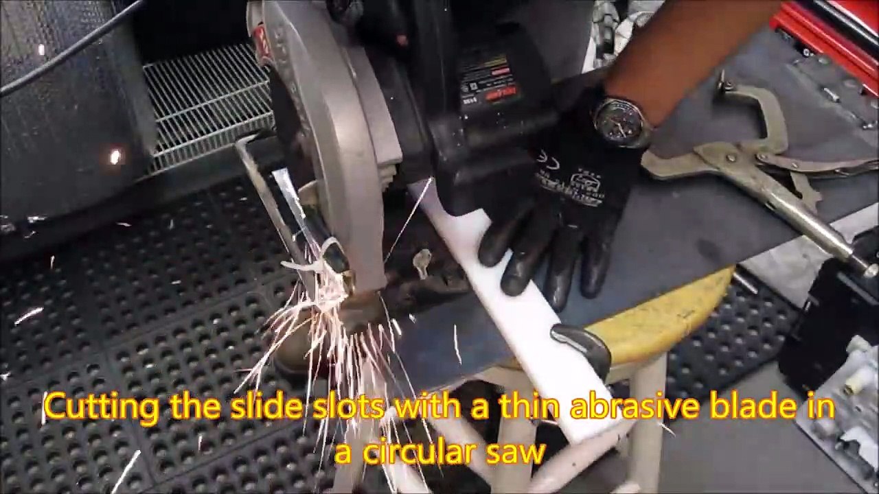 DIY Sheet Metal Self-Loading Pistol in .25 ACP - Episode IV (rails and slide)