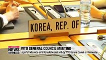 Japan's trade curbs on S. Korea to be dealt with by WTO General Council on Wednesday