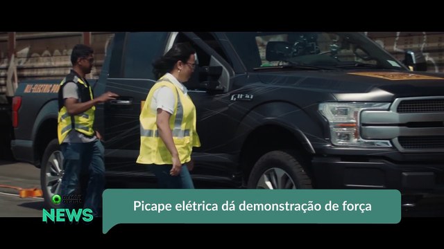 Picape elétrica dá demonstração de força