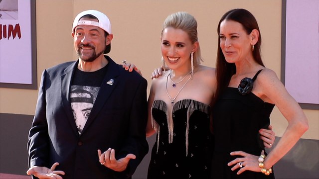 Kevin Smith, Harley Quinn Smith, Jennifer Schwalbach Smith Once Upon a Time in Hollywood World Premiere