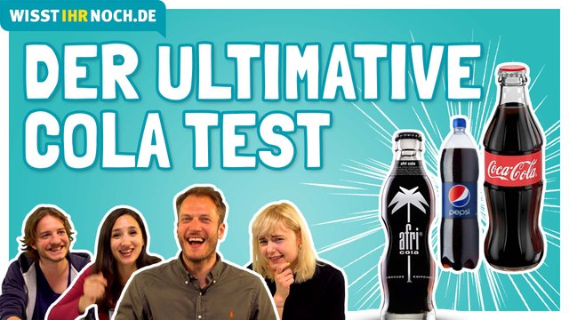 Cola am Geschmack erkennen: Coca Cola, Pepsi, Fritz Cola, Vita Cola, Afri Cola, Penny Cola