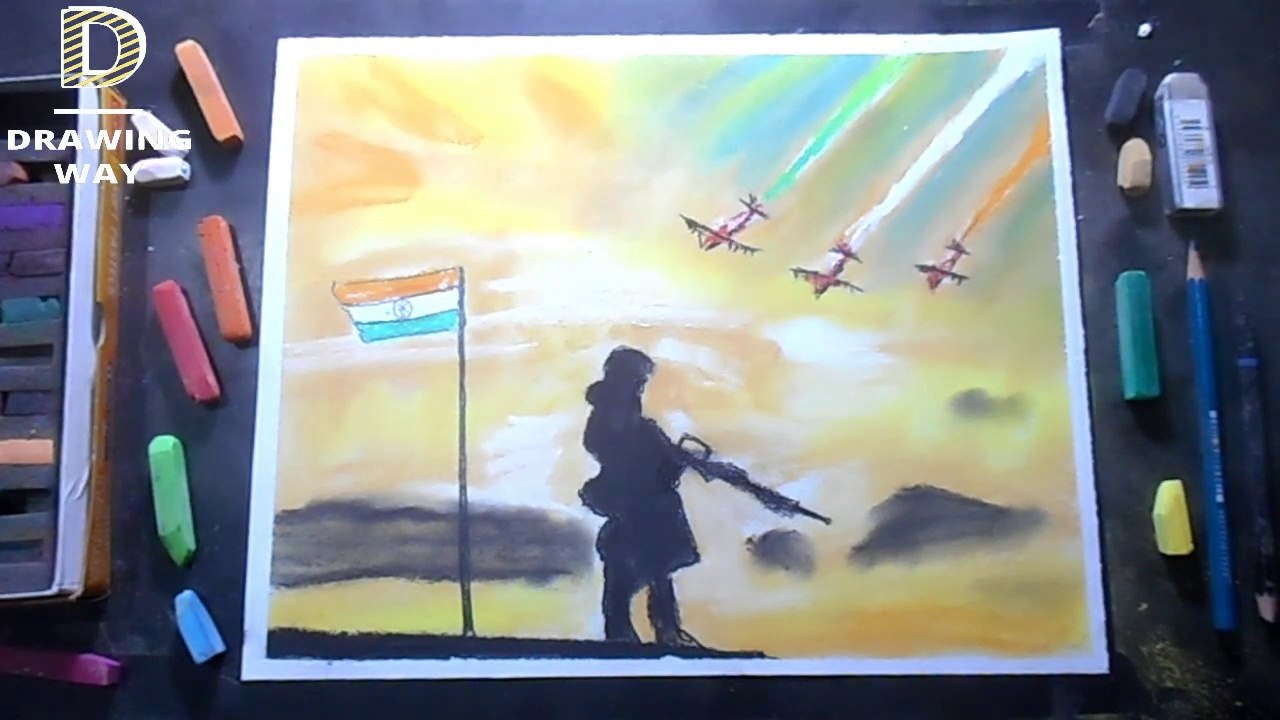 Republic day drawing  ( 395 )