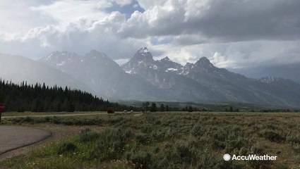AccuWeather's Great American Road Trip: A rainy day at Grand Teton