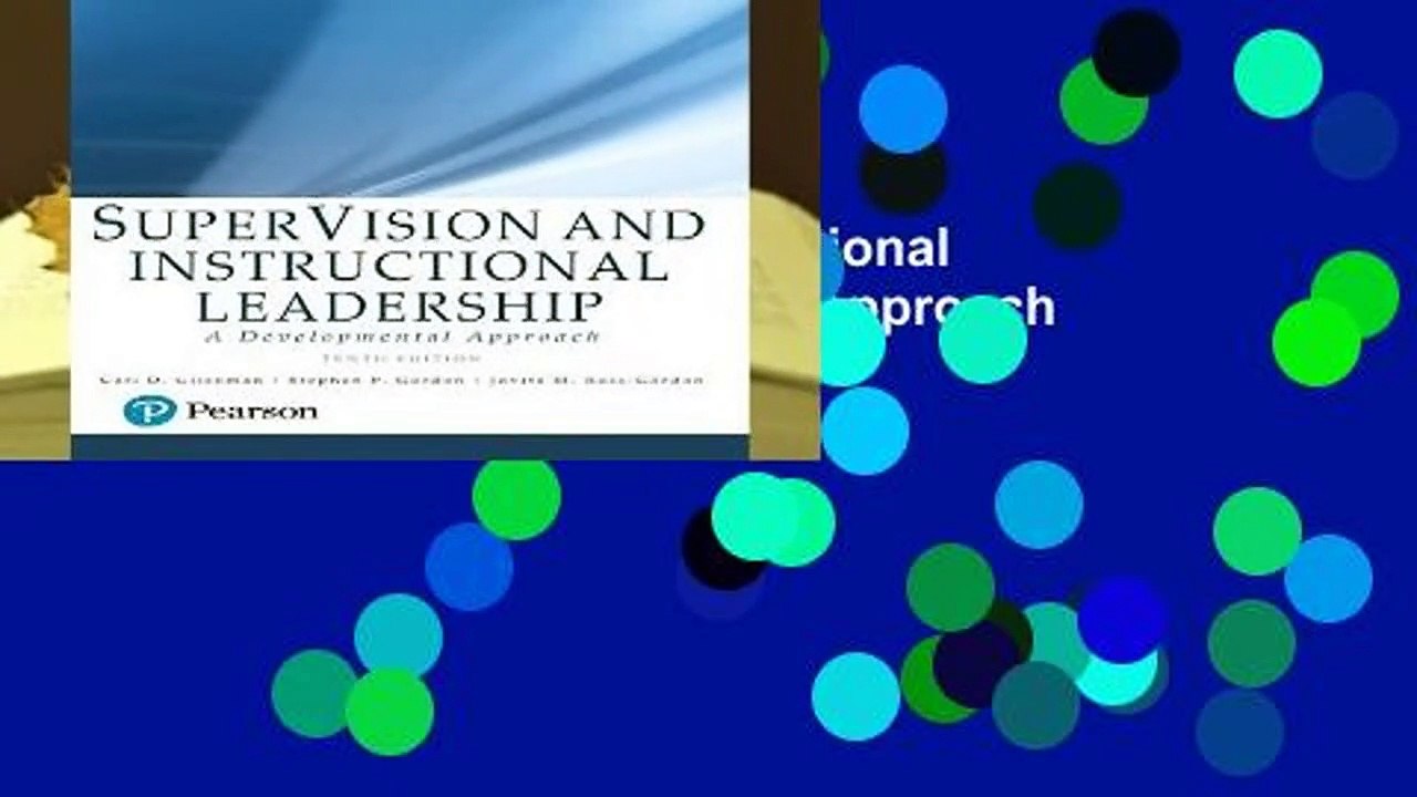 [Doc] SuperVision and Instructional Leadership: A Developmental Approach