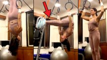 Sushmita Sen UNBELIEVABLE Stunts On Gymnastic Rings