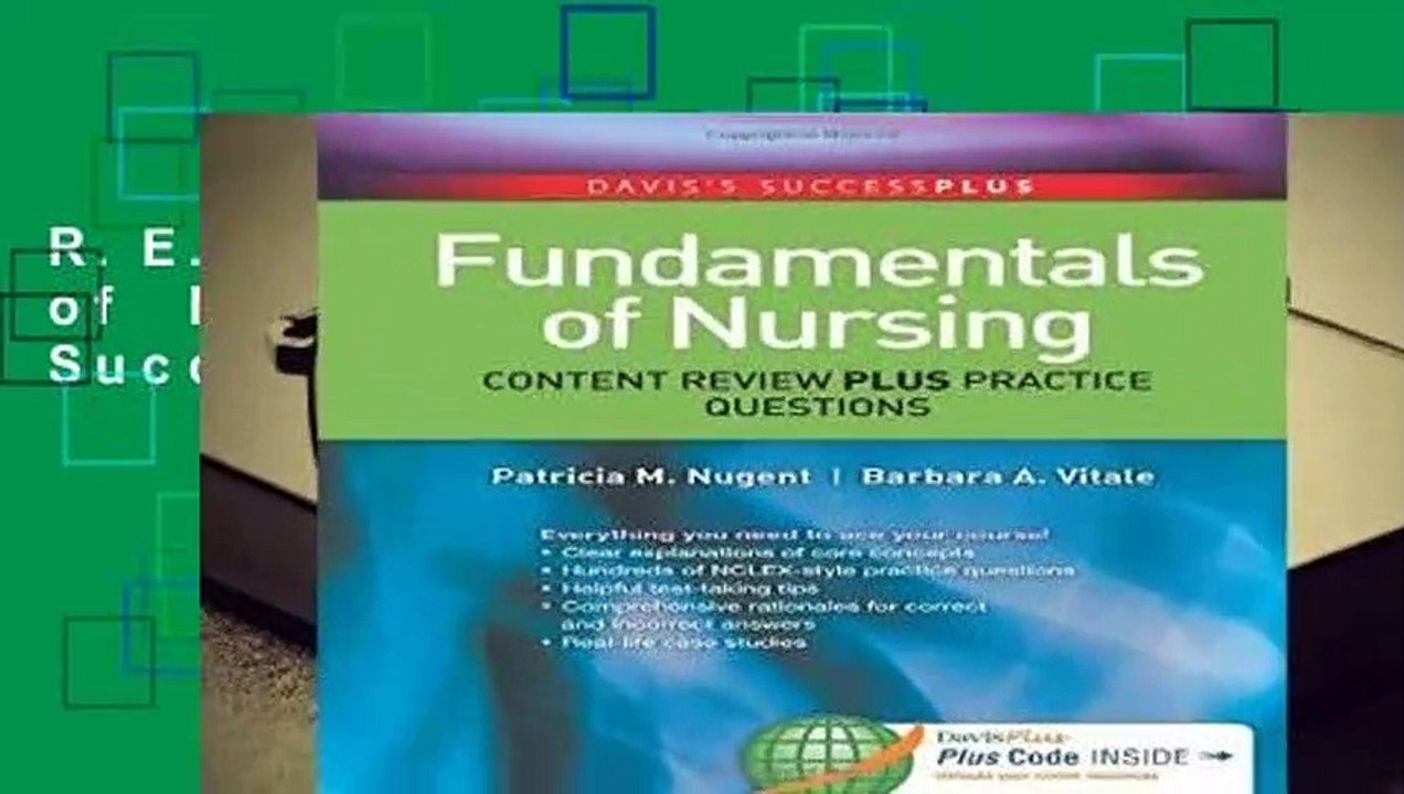 R.E.A.D Fundamentals of Nursing (Davis s Success Plus) D.O.W.N.L.O.A.D