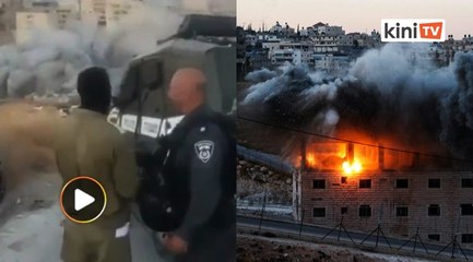 Download Video: Askar Israel gembira robohkan rumah warga Palestin