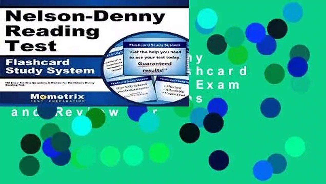  doc nelson denny reading test flashcard study system nd exam