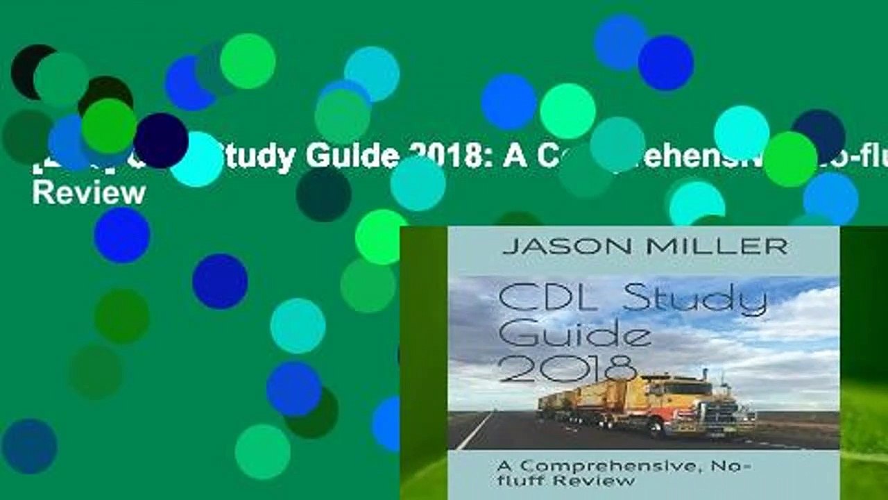 [Doc] CDL Study Guide 2018: A Comprehensive, No-fluff Review