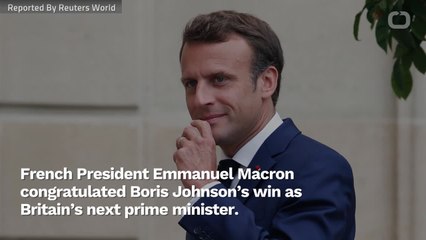 France's Macron Congratulates Boris Johnson As Britain's New Prime Minister