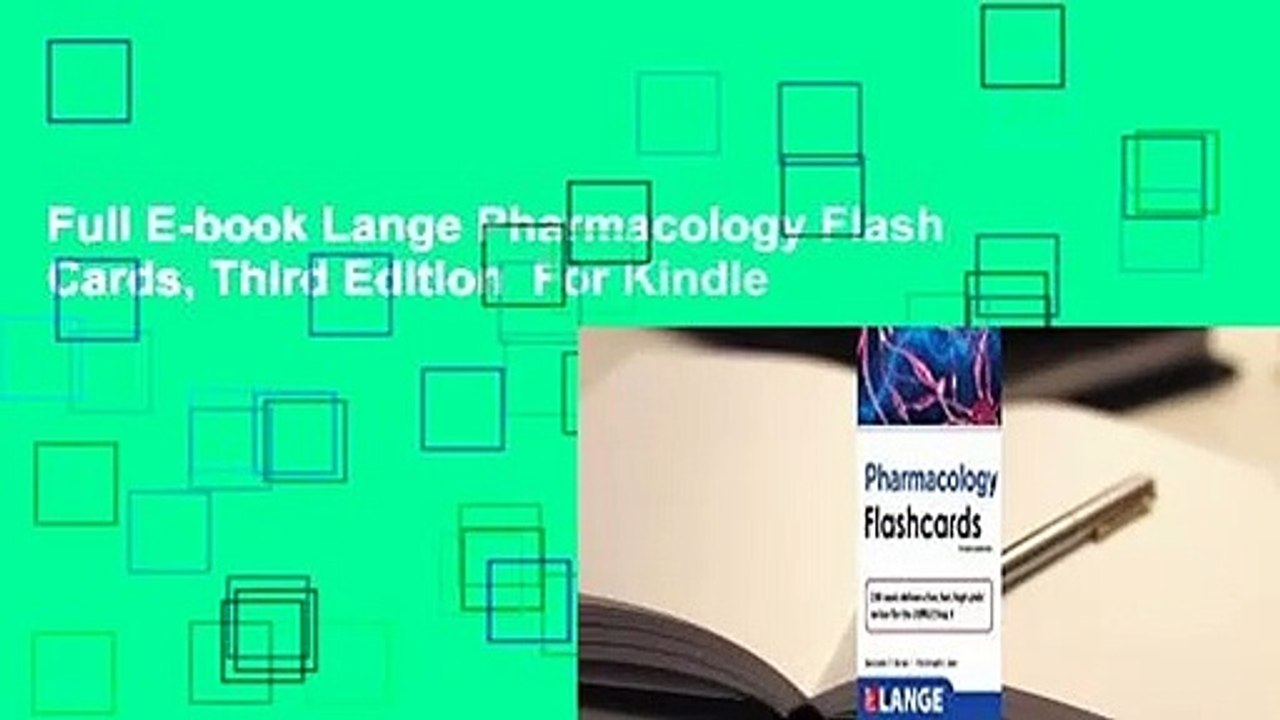 Full E-book Lange Pharmacology Flash Cards, Third Edition  For Kindle
