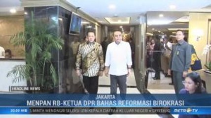 Menpan RB dan Ketua DPR Bahas Reformasi Birokrasi