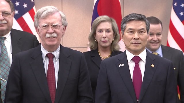 외교안보 수장 만난 볼턴 한미일 공조와 외교적 해법 중요 / YTN