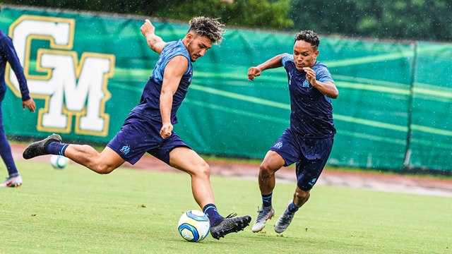 Entraînement pluvieux pour les Olympiens