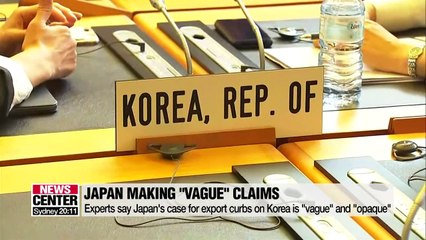 Descargar video: Japan to struggle to justify 'opaque' and 'vague' export restrictions: Reports