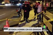 Callao: detienen a presunto extorsionador con granadas