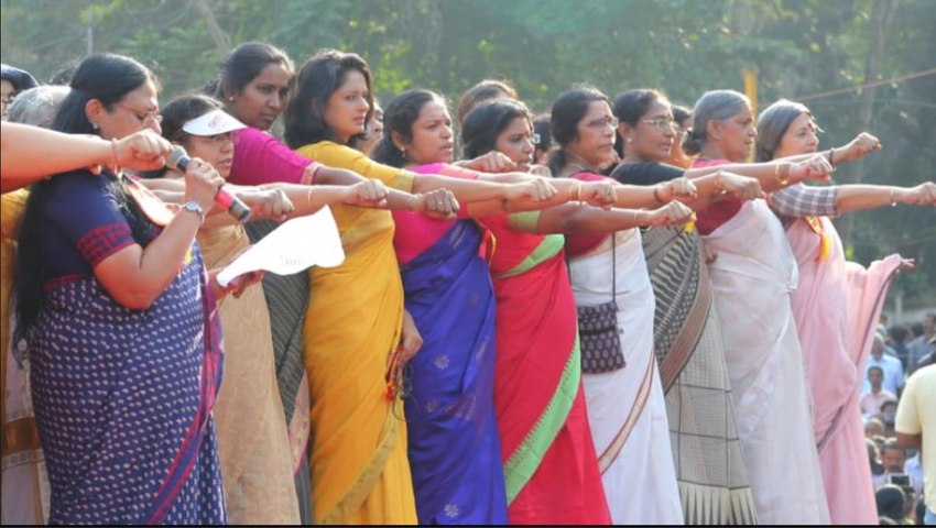 Vanitha Mathil bring together Kerala women