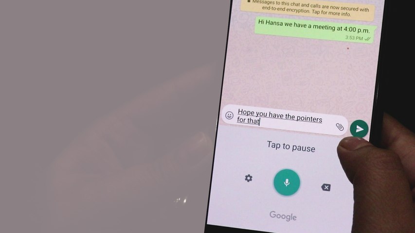 How to dictate WhatsApp messages using your keyboard app
