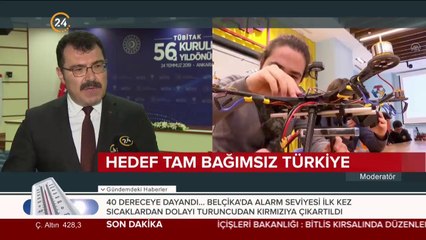 TÜBİTAK Başkanı Prof. Dr. Mandal 24 TV'de