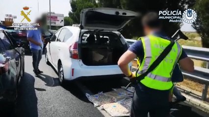 La Guardia Civil intercepta un taxi que transportaba marihuana