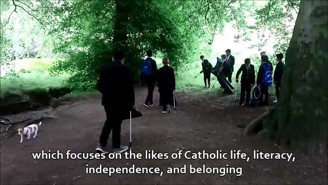 St Aidan?s pupils in litter pick at Backhouse Park