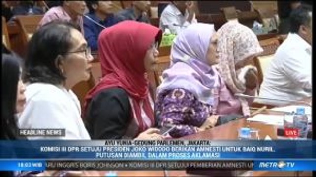 Komisi III DPR Setuju Pemberian Amnesti untuk Baiq Nuril