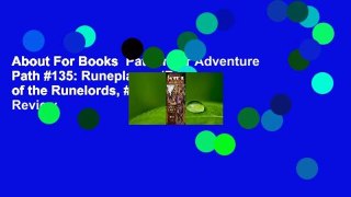 About For Books  Pathfinder Adventure Path #135: Runeplague (Return of the Runelords, #3)  Review