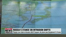 Russia changes story on S. Korea airspace intrusion