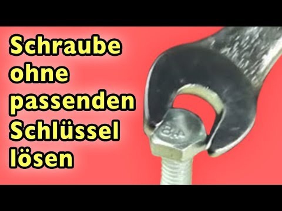 So löst du eine Schraube ohne passenden Schlüssel. Das ist DER Trick überhaupt!