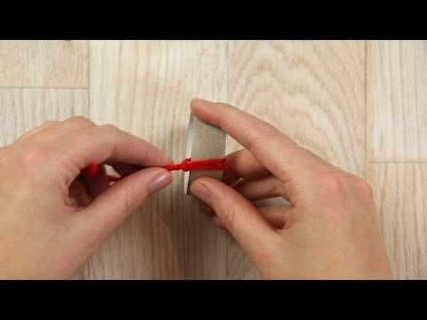 Was du aus wenig Garn und einem Stück Toilettenrolle machst, hängt Weihnachten in jedem Fenster.