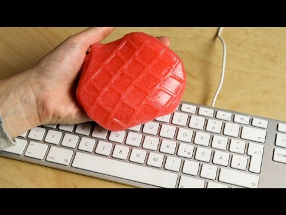 Tastatur reinigen mit Schleim - DIY Tipp für saubere Tastatur - Cleaning Slime zum Saubermachen