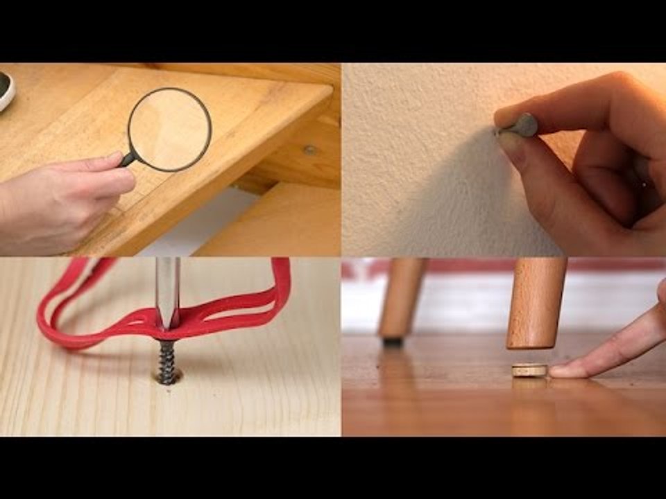 Kratzer im Holz, kaputte Schraube -  diese Heimwerker Tricks und Tipps sind genial!