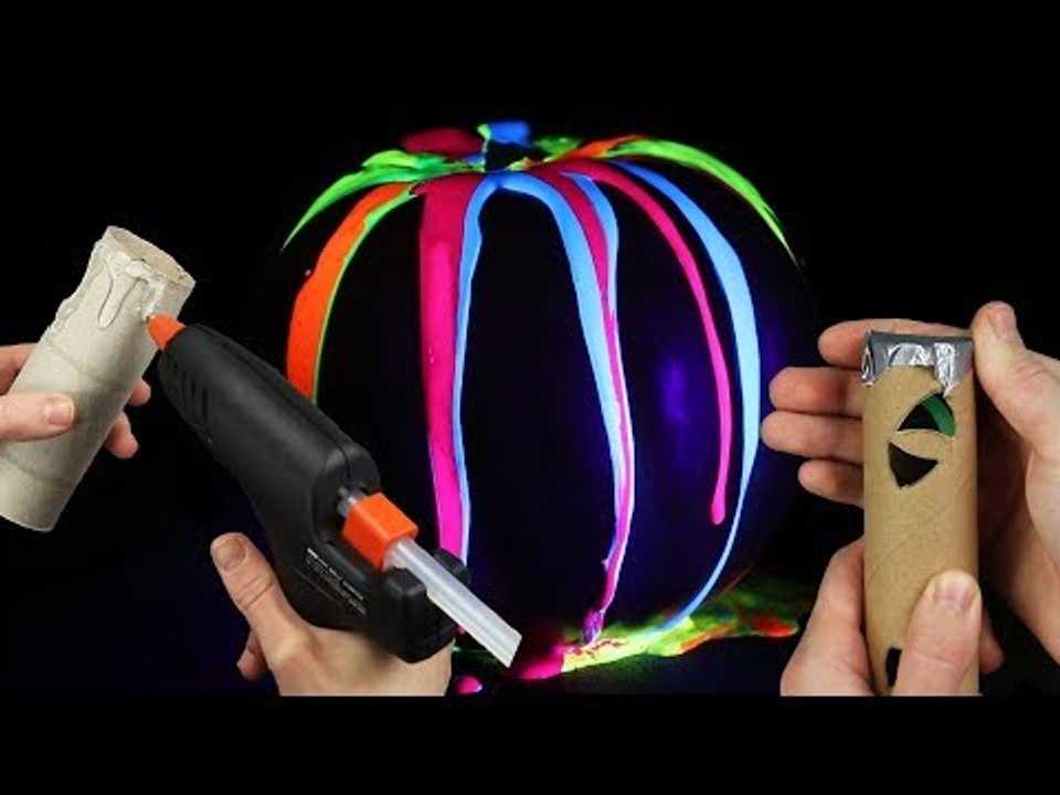 Halloween Dekoration Ideen mit Kürbis Kerzen und Grusel