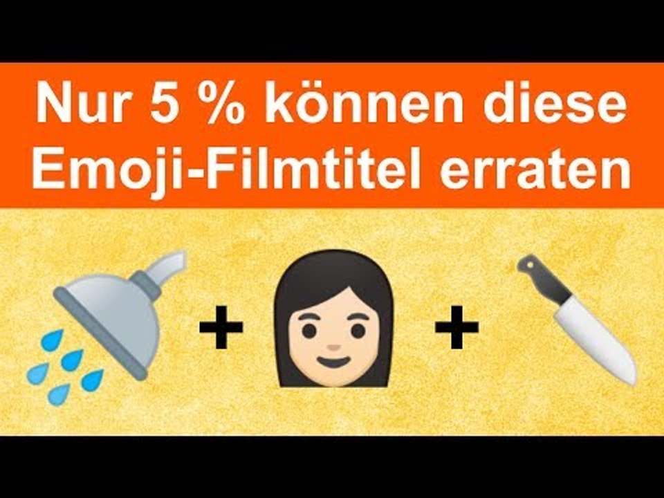 Kannst du diese 10 Filme nur mit Emojis erraten?