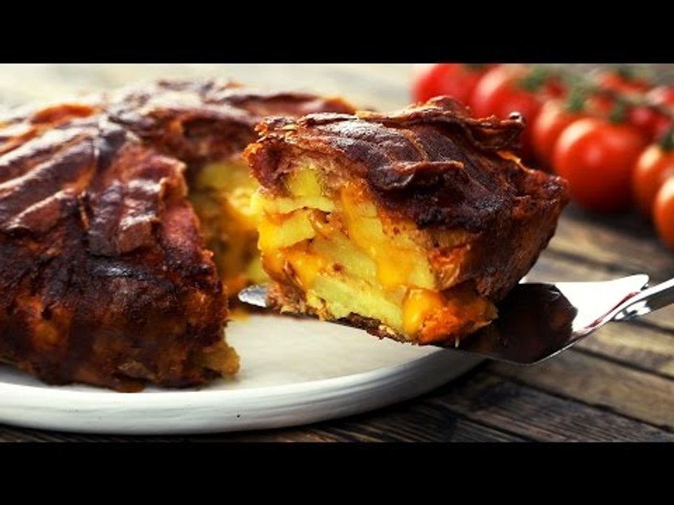 Kartoffel-Bacon-Tarte ist ein Rezept, mit dem du eine ganze Meute satt bekommst!