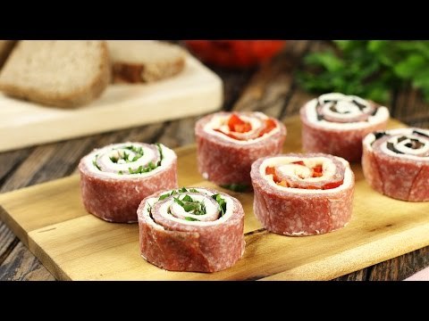 Leicht Gemacht Salami Frischkase Rollchen Mit Dreierlei Fullungen Video Dailymotion