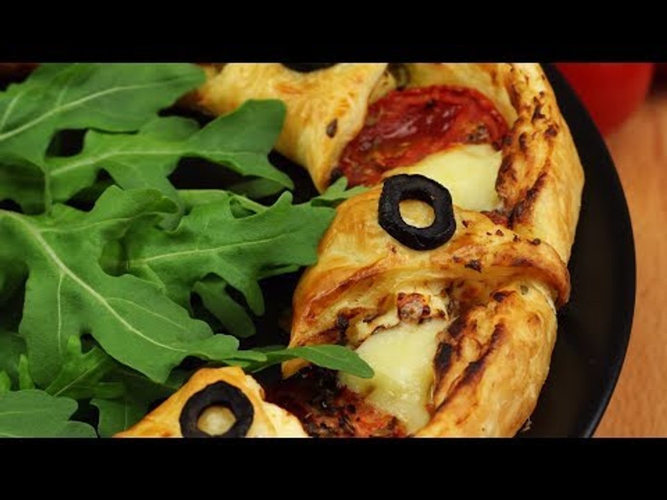Pizzaring griechisch - Pizza Rezept für ein herzhaftes Mittag oder Abendessen