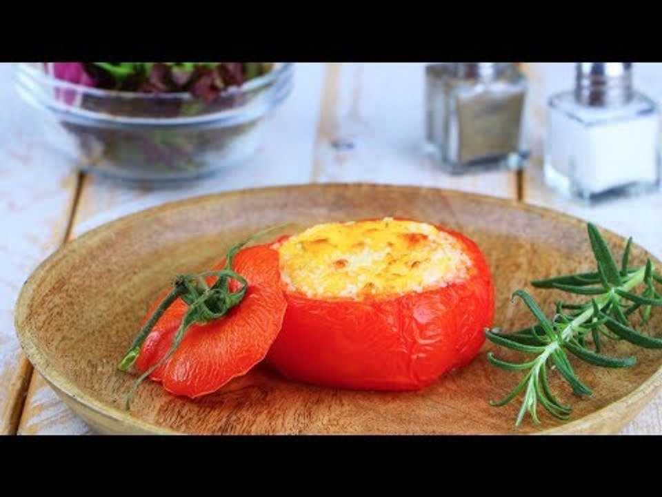 Rührei in der Tomate  - ein gesundes und leichtes Frühstücks Rezept