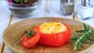 Rührei in der Tomate  - ein gesundes und leichtes Frühstücks Rezept